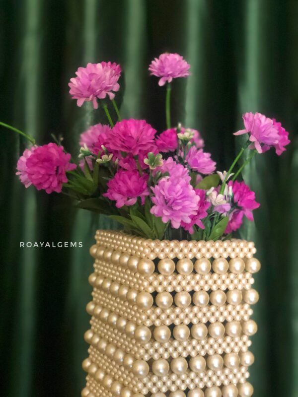 Luxury Pearl Flower Vase - Image 2
