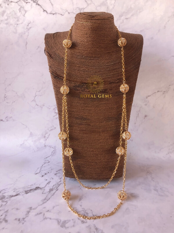 Two-Tier-Gold-necklace