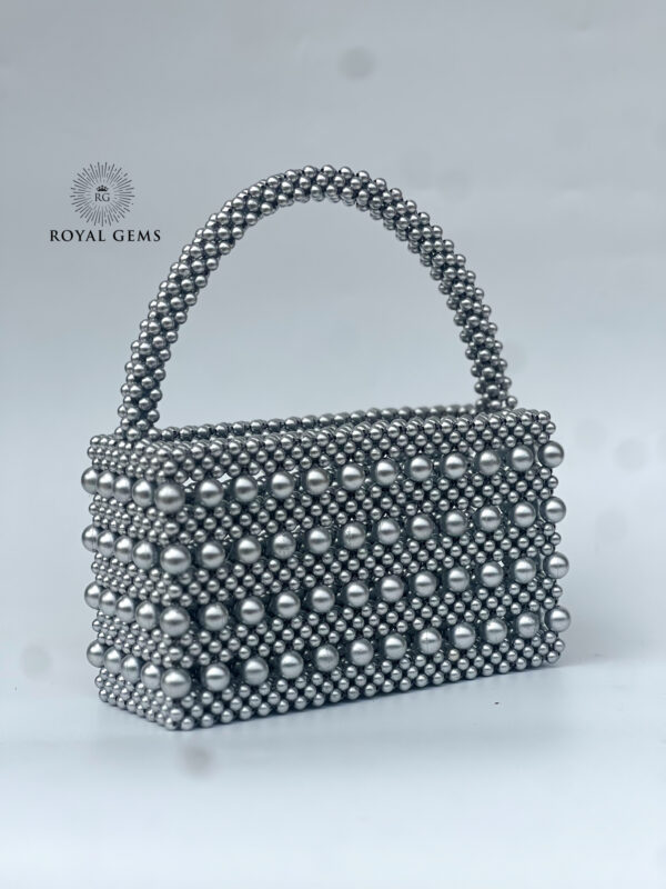 Rectangle Shaped Silver Bag